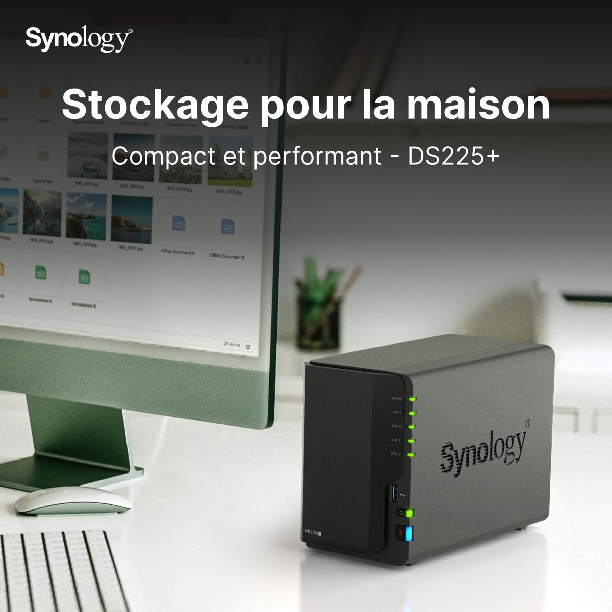 Synology 2-Bay NAS DS225+ (Disksiz) : Amazon.com.tr: Bilgisayar